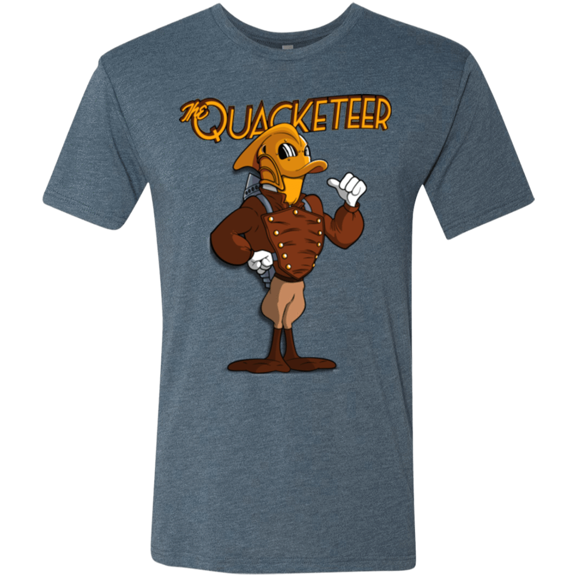 T-Shirts Indigo / Small The Quacketeer Men's Triblend T-Shirt