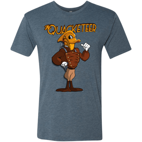 T-Shirts Indigo / Small The Quacketeer Men's Triblend T-Shirt