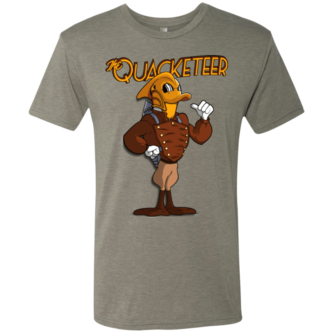 T-Shirts Venetian Grey / Small The Quacketeer Men's Triblend T-Shirt