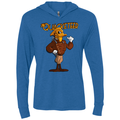 T-Shirts Vintage Royal / X-Small The Quacketeer Triblend Long Sleeve Hoodie Tee