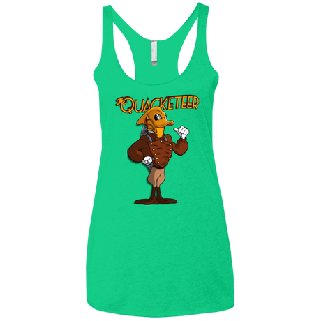T-Shirts Envy / X-Small The Quacketeer Women's Triblend Racerback Tank