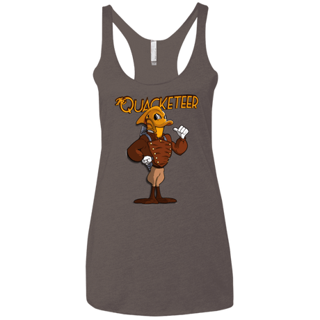 T-Shirts Macchiato / X-Small The Quacketeer Women's Triblend Racerback Tank