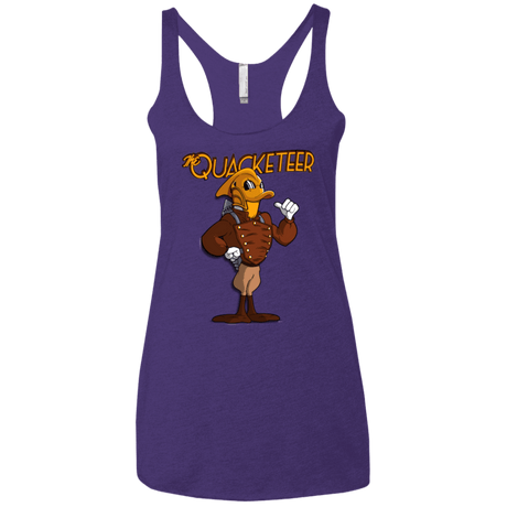 T-Shirts Purple / X-Small The Quacketeer Women's Triblend Racerback Tank