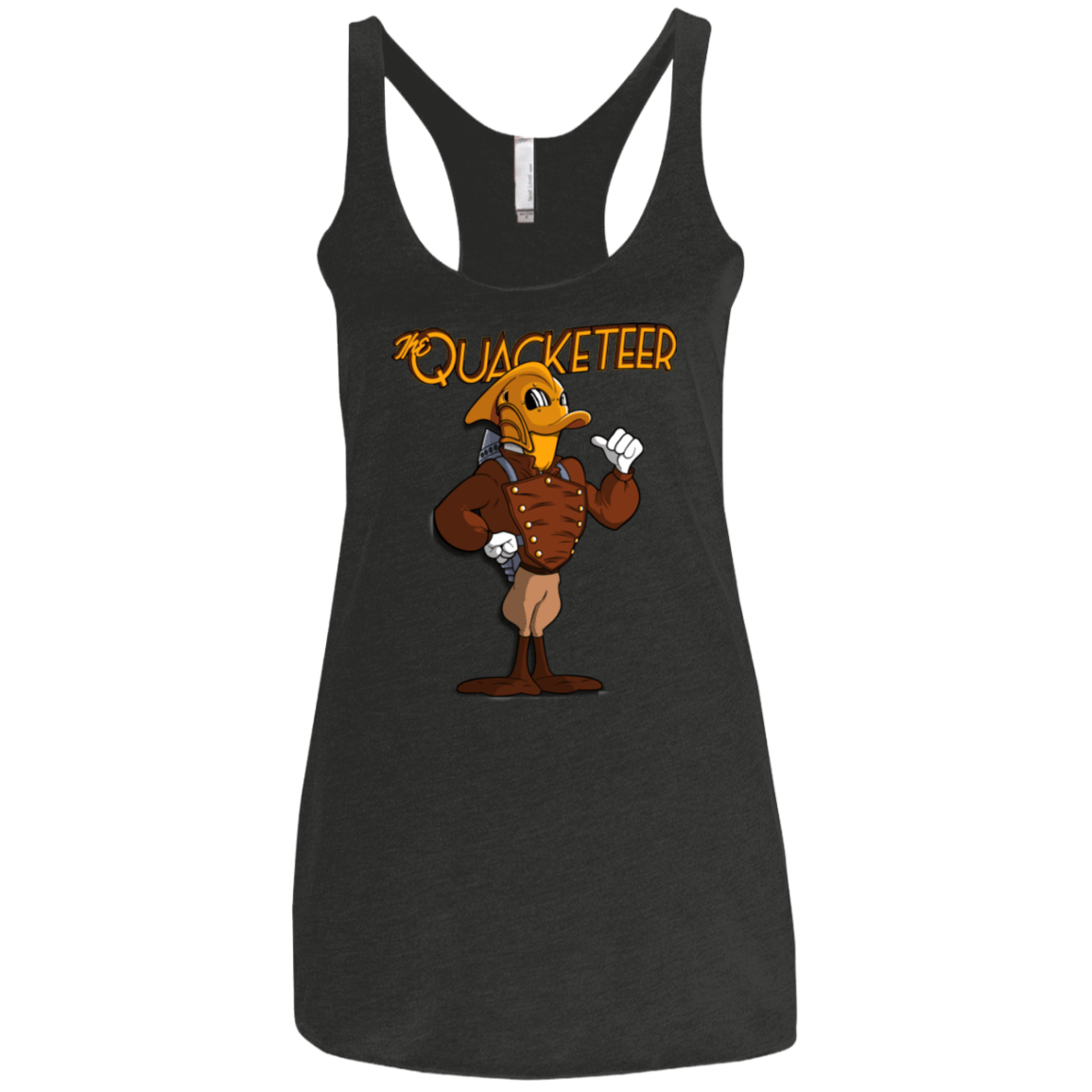 T-Shirts Vintage Black / X-Small The Quacketeer Women's Triblend Racerback Tank