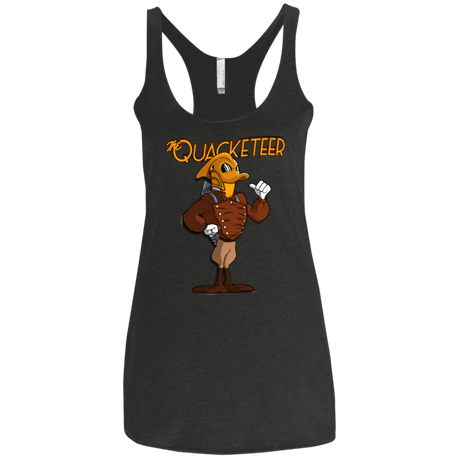 T-Shirts Vintage Black / X-Small The Quacketeer Women's Triblend Racerback Tank