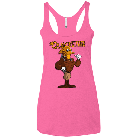 T-Shirts Vintage Pink / X-Small The Quacketeer Women's Triblend Racerback Tank