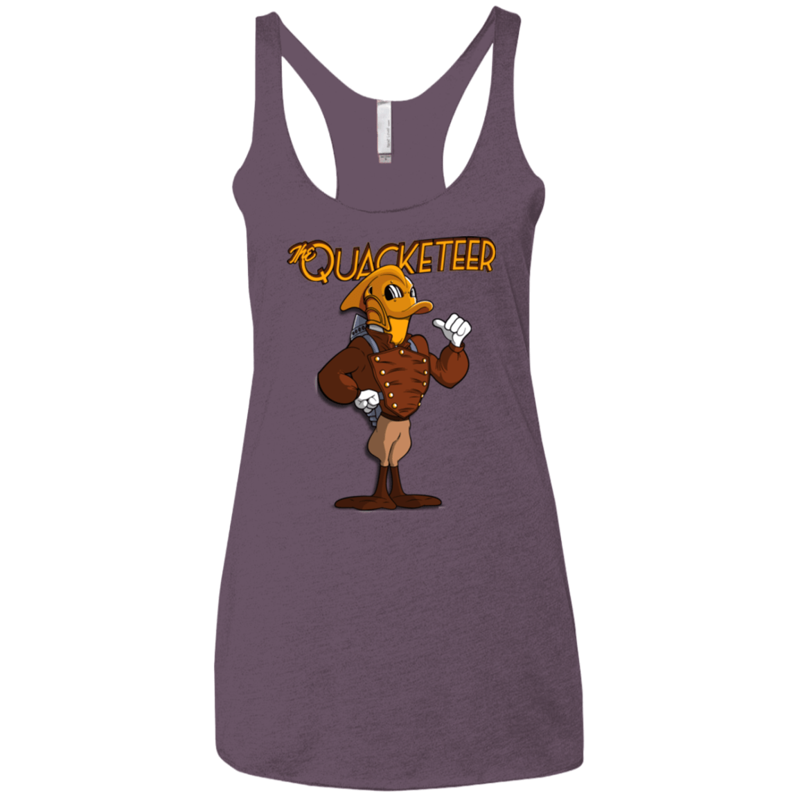 T-Shirts Vintage Purple / X-Small The Quacketeer Women's Triblend Racerback Tank