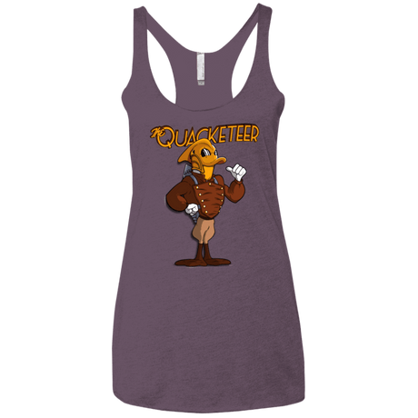 T-Shirts Vintage Purple / X-Small The Quacketeer Women's Triblend Racerback Tank