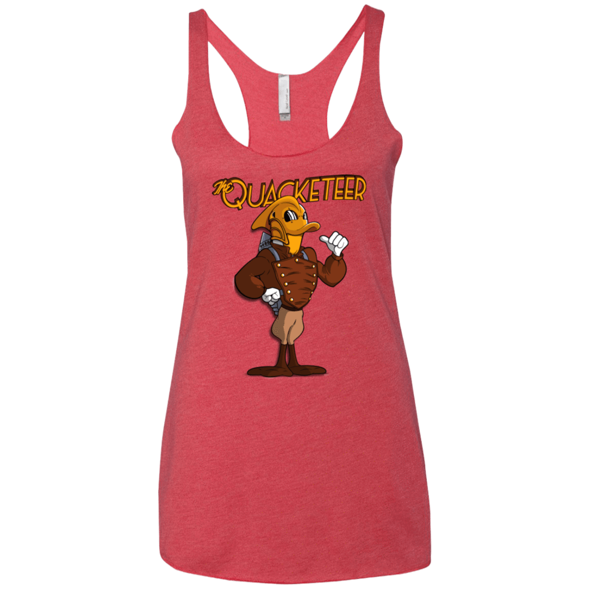 T-Shirts Vintage Red / X-Small The Quacketeer Women's Triblend Racerback Tank