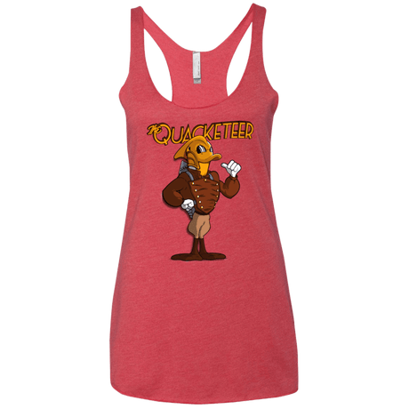 T-Shirts Vintage Red / X-Small The Quacketeer Women's Triblend Racerback Tank