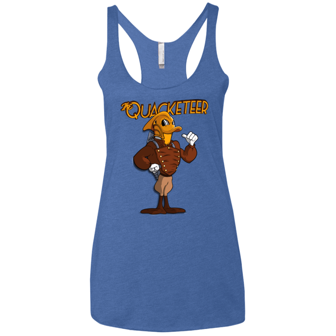 T-Shirts Vintage Royal / X-Small The Quacketeer Women's Triblend Racerback Tank