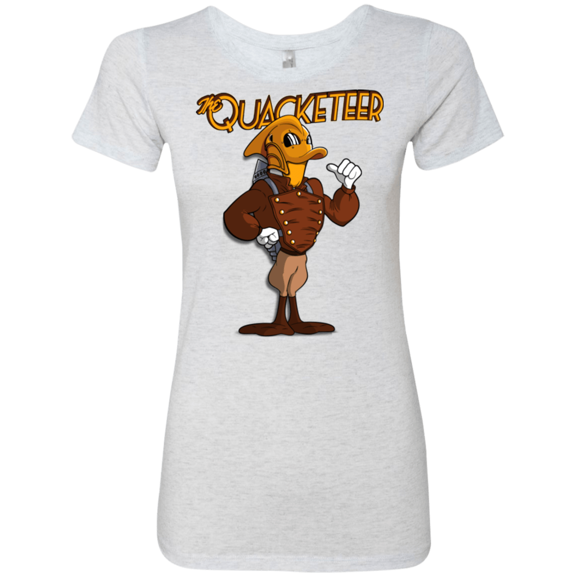 T-Shirts Heather White / Small The Quacketeer Women's Triblend T-Shirt