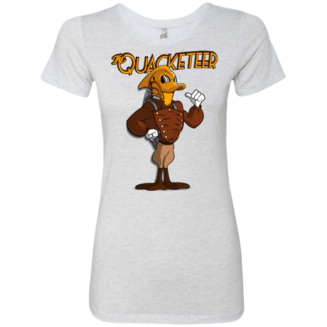 T-Shirts Heather White / Small The Quacketeer Women's Triblend T-Shirt