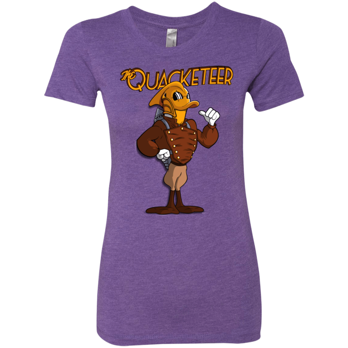 T-Shirts Purple Rush / Small The Quacketeer Women's Triblend T-Shirt
