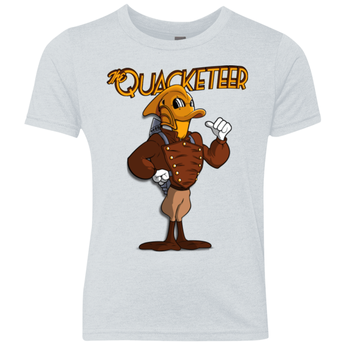 T-Shirts Heather White / YXS The Quacketeer Youth Triblend T-Shirt