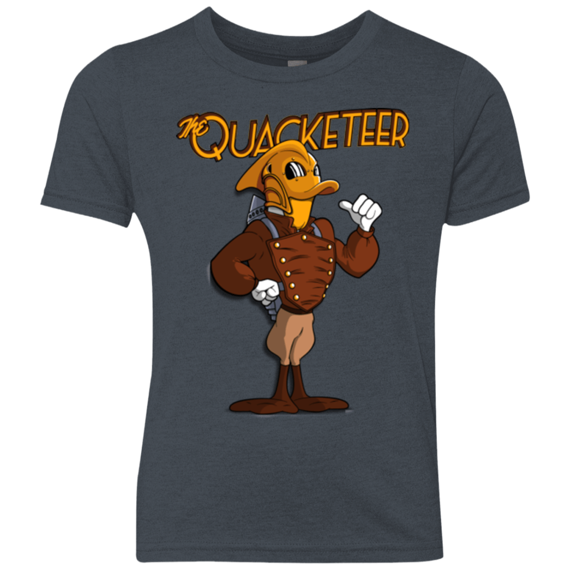 T-Shirts Vintage Navy / YXS The Quacketeer Youth Triblend T-Shirt