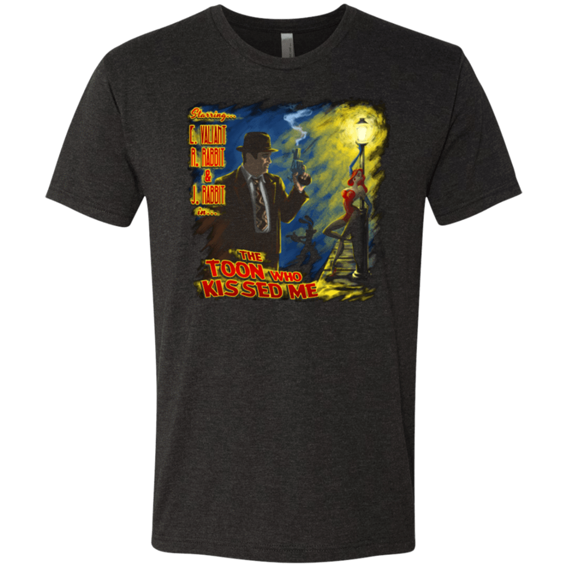 T-Shirts Vintage Black / Small The Rabbit Who Kissed Me Men's Triblend T-Shirt