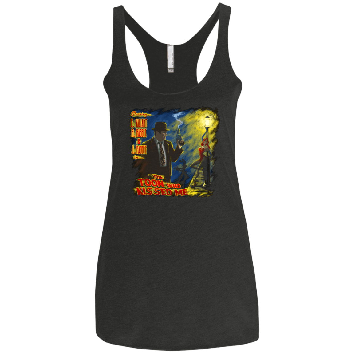 The Rabbit Who Kissed Me Women's Triblend Racerback Tank