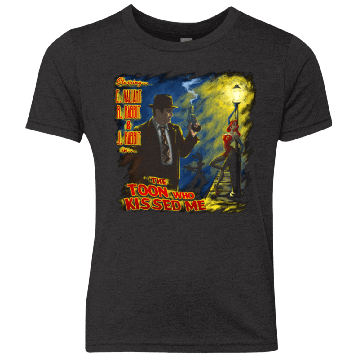 T-Shirts Vintage Black / YXS The Rabbit Who Kissed Me Youth Triblend T-Shirt
