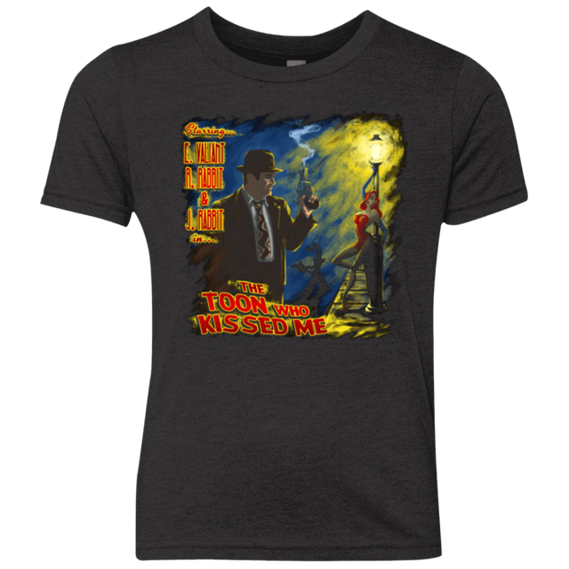 T-Shirts Vintage Black / YXS The Rabbit Who Kissed Me Youth Triblend T-Shirt