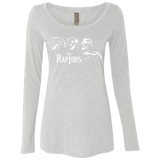 T-Shirts Heather White / Small The Raptors Women's Triblend Long Sleeve Shirt