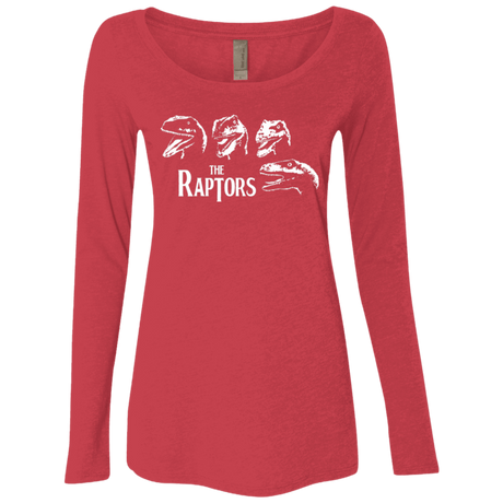 T-Shirts Vintage Red / Small The Raptors Women's Triblend Long Sleeve Shirt