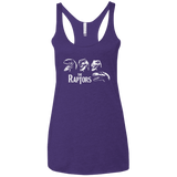 T-Shirts Purple / X-Small The Raptors Women's Triblend Racerback Tank