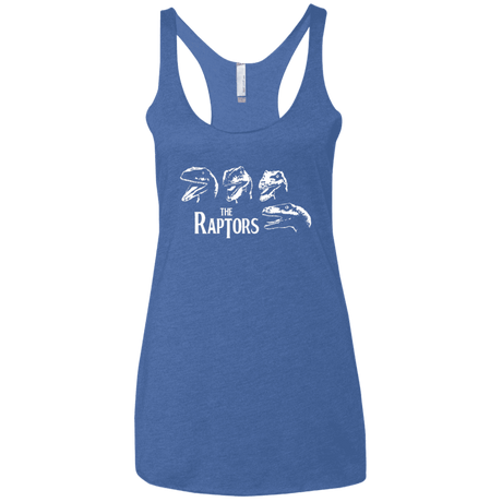 T-Shirts Vintage Royal / X-Small The Raptors Women's Triblend Racerback Tank