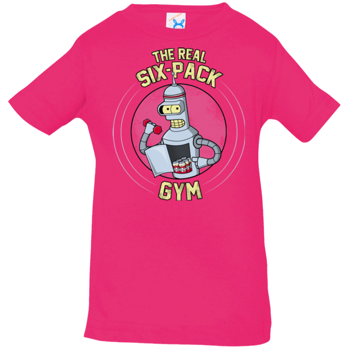 T-Shirts Hot Pink / 6 Months The Real Six Pack Infant Premium T-Shirt