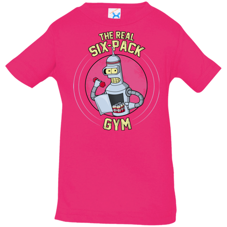 T-Shirts Hot Pink / 6 Months The Real Six Pack Infant Premium T-Shirt