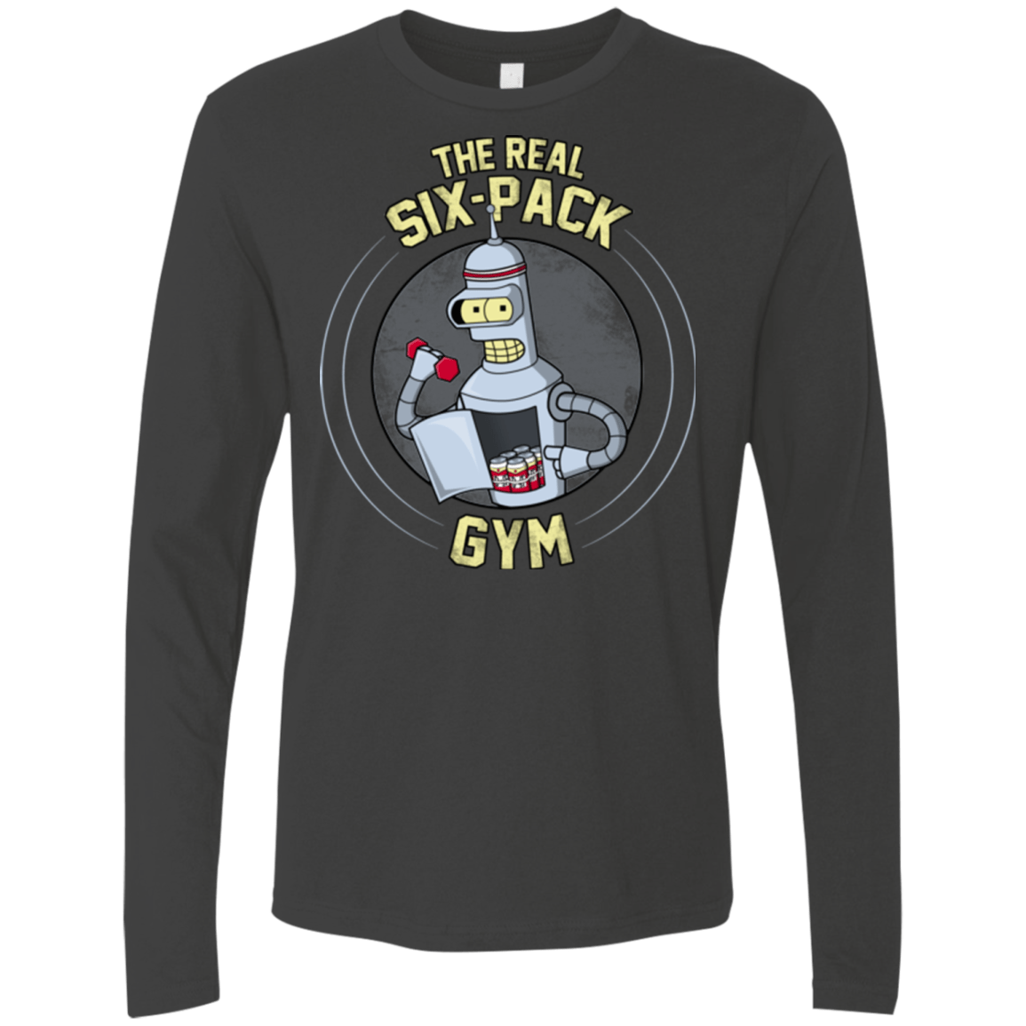 T-Shirts Heavy Metal / Small The Real Six Pack Men's Premium Long Sleeve