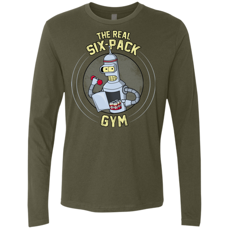 T-Shirts Military Green / Small The Real Six Pack Men's Premium Long Sleeve