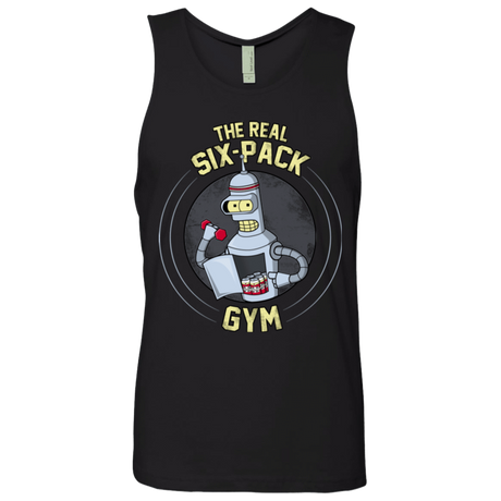 T-Shirts Black / Small The Real Six Pack Men's Premium Tank Top