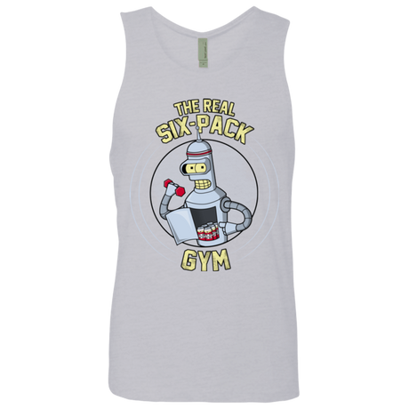 T-Shirts Heather Grey / Small The Real Six Pack Men's Premium Tank Top