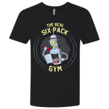 T-Shirts Black / X-Small The Real Six Pack Men's Premium V-Neck