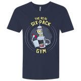 T-Shirts Midnight Navy / X-Small The Real Six Pack Men's Premium V-Neck