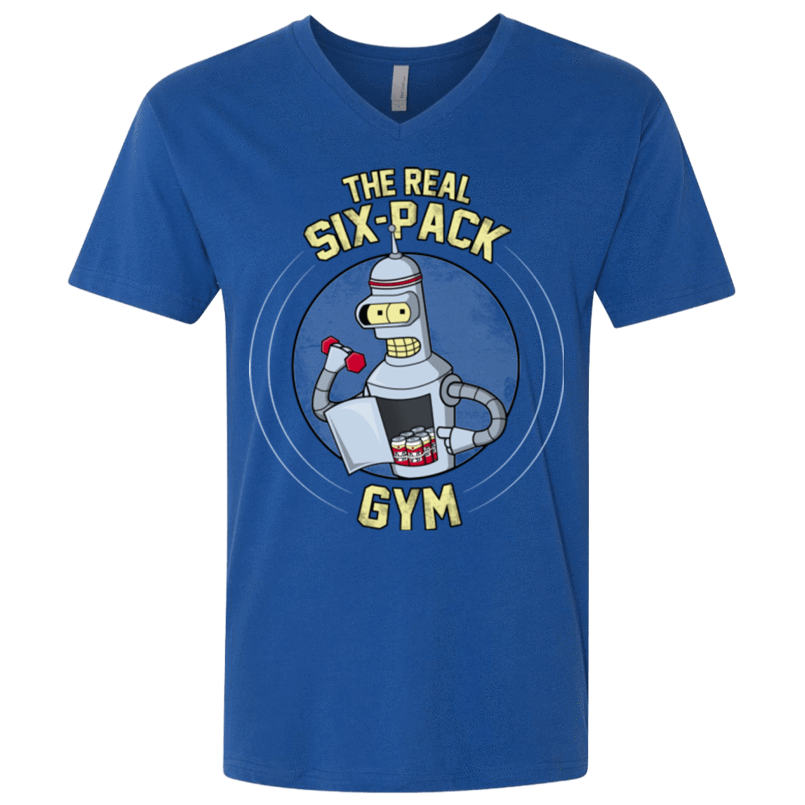 T-Shirts Royal / X-Small The Real Six Pack Men's Premium V-Neck