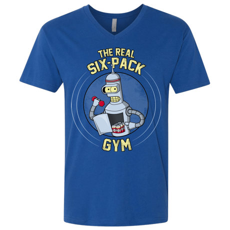 T-Shirts Royal / X-Small The Real Six Pack Men's Premium V-Neck