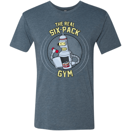 T-Shirts Indigo / Small The Real Six Pack Men's Triblend T-Shirt