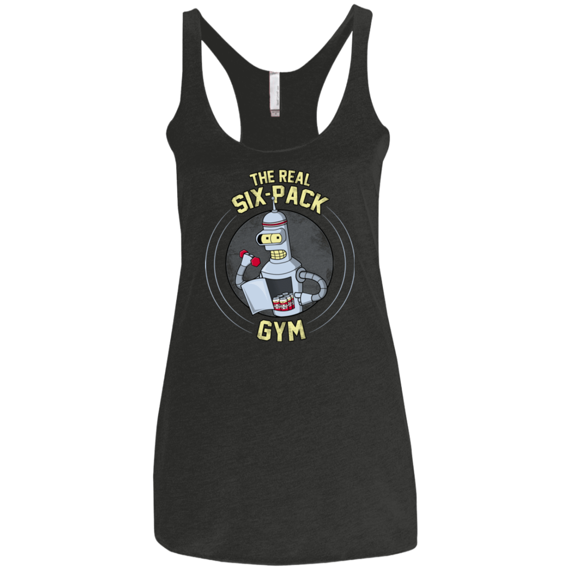 T-Shirts Vintage Black / X-Small The Real Six Pack Women's Triblend Racerback Tank