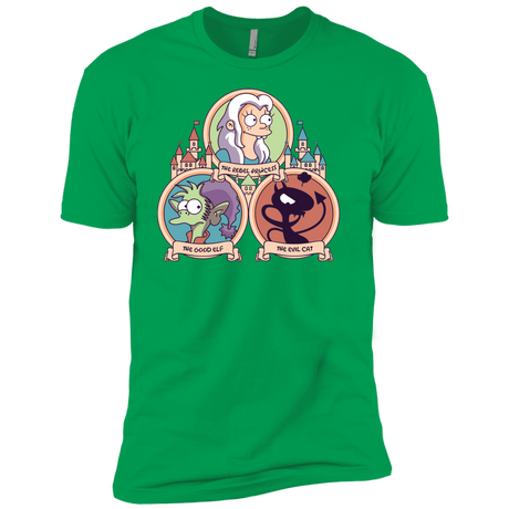 T-Shirts Kelly Green / YXS The Rebel, the Good and Evil Cat Boys Premium T-Shirt