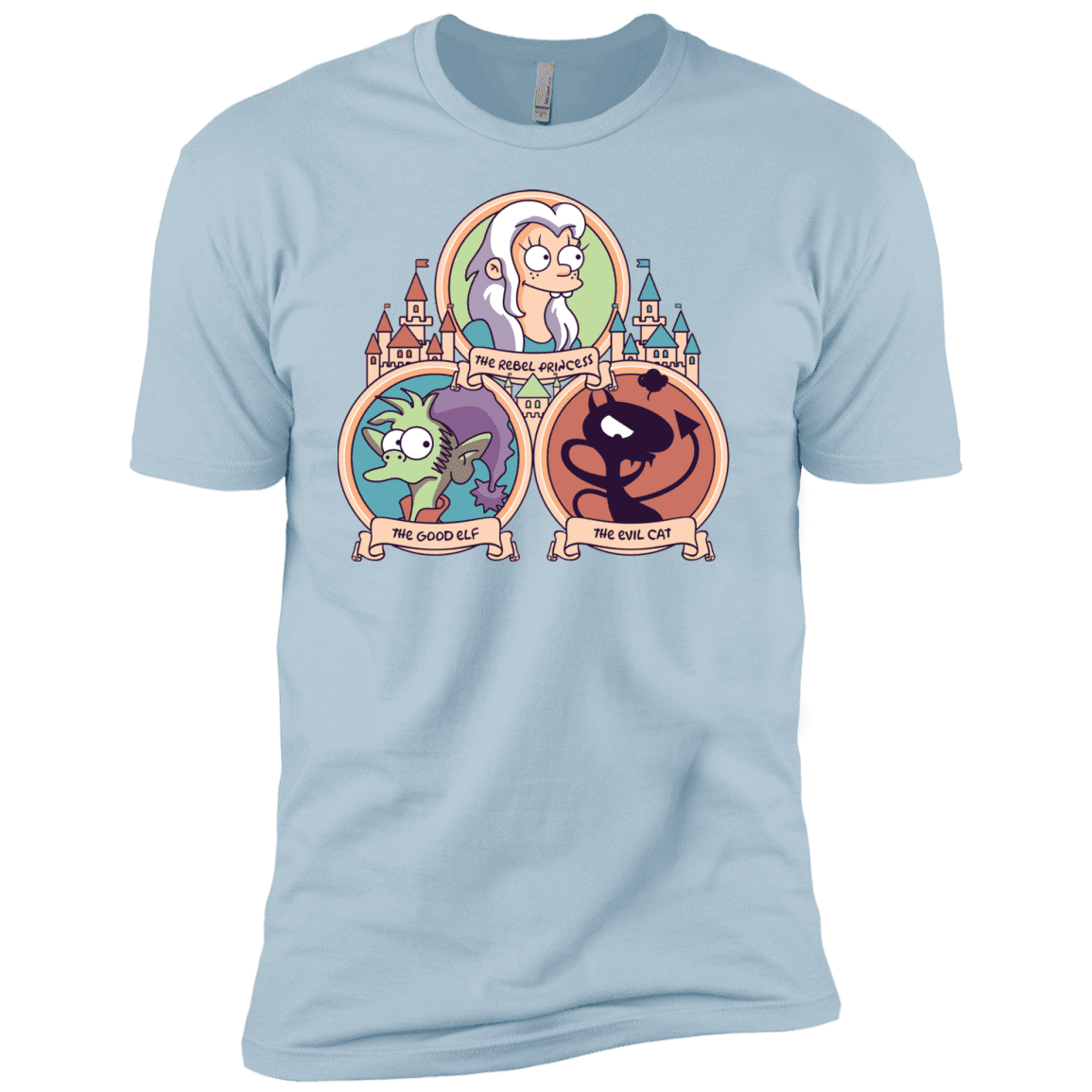 T-Shirts Light Blue / YXS The Rebel, the Good and Evil Cat Boys Premium T-Shirt