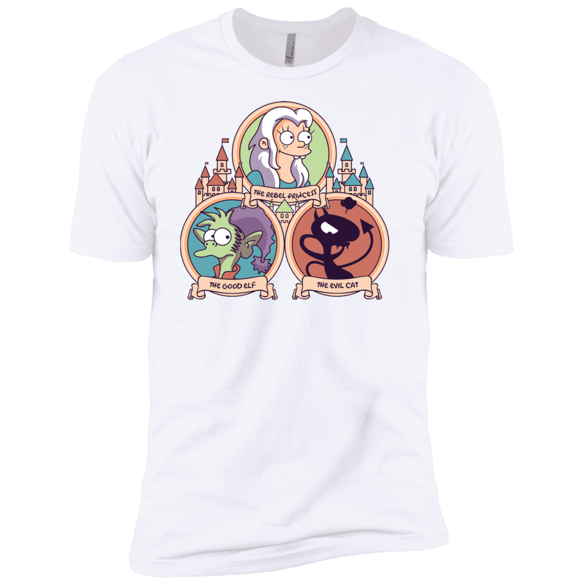 T-Shirts White / YXS The Rebel, the Good and Evil Cat Boys Premium T-Shirt