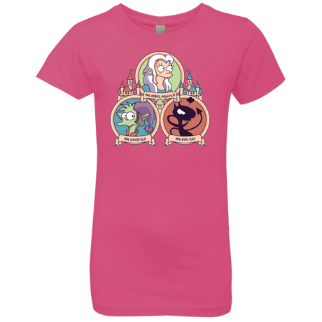 T-Shirts Hot Pink / YXS The Rebel, the Good and Evil Cat Girls Premium T-Shirt