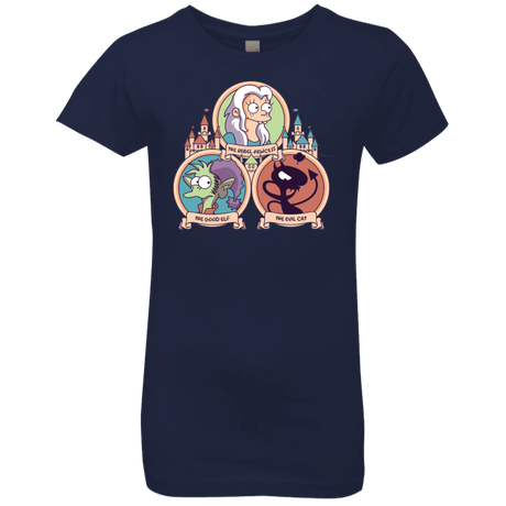 T-Shirts Midnight Navy / YXS The Rebel, the Good and Evil Cat Girls Premium T-Shirt