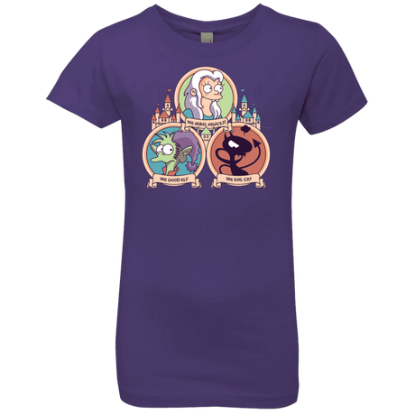 T-Shirts Purple Rush / YXS The Rebel, the Good and Evil Cat Girls Premium T-Shirt