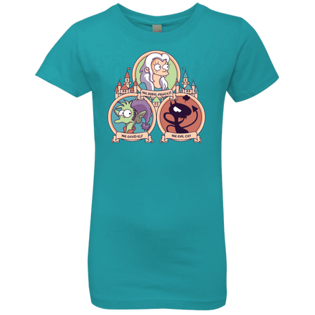 T-Shirts Tahiti Blue / YXS The Rebel, the Good and Evil Cat Girls Premium T-Shirt