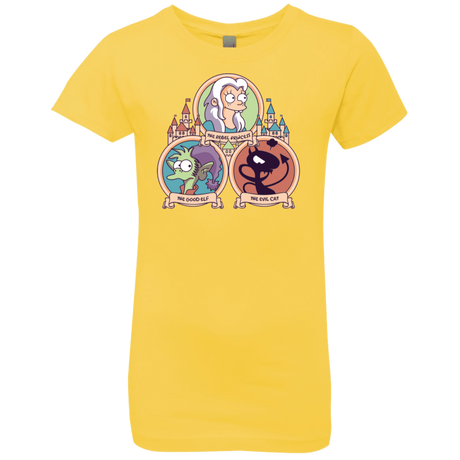 T-Shirts Vibrant Yellow / YXS The Rebel, the Good and Evil Cat Girls Premium T-Shirt