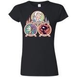 T-Shirts Black / S The Rebel, the Good and Evil Cat Junior Slimmer-Fit T-Shirt