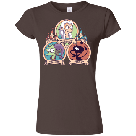 T-Shirts Dark Chocolate / S The Rebel, the Good and Evil Cat Junior Slimmer-Fit T-Shirt